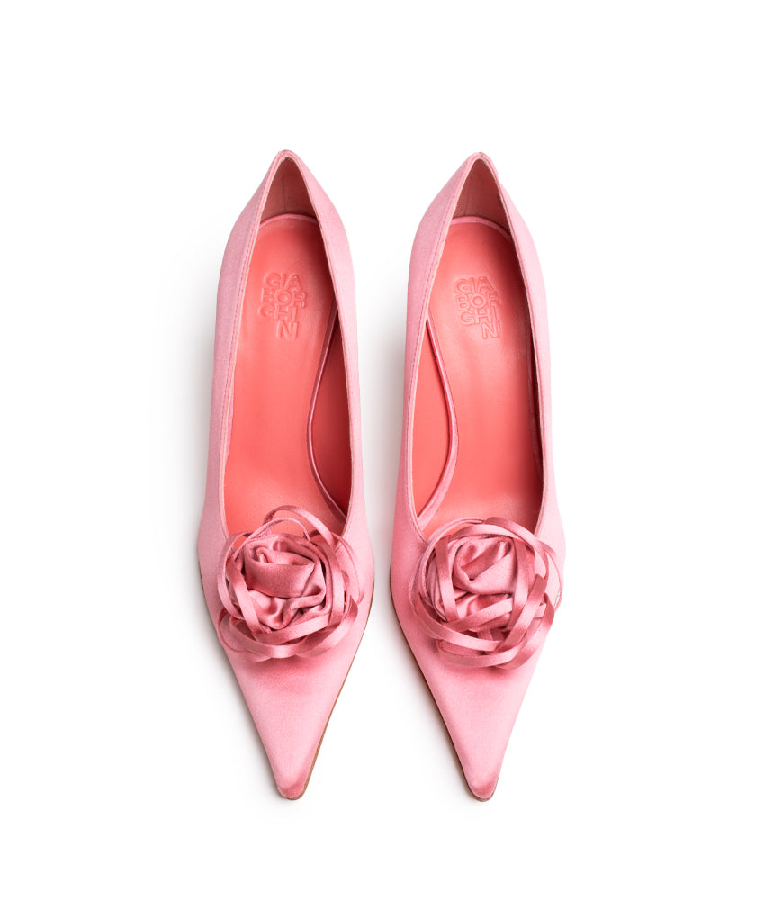 AMELIA FLOWER SATIN IN PINK