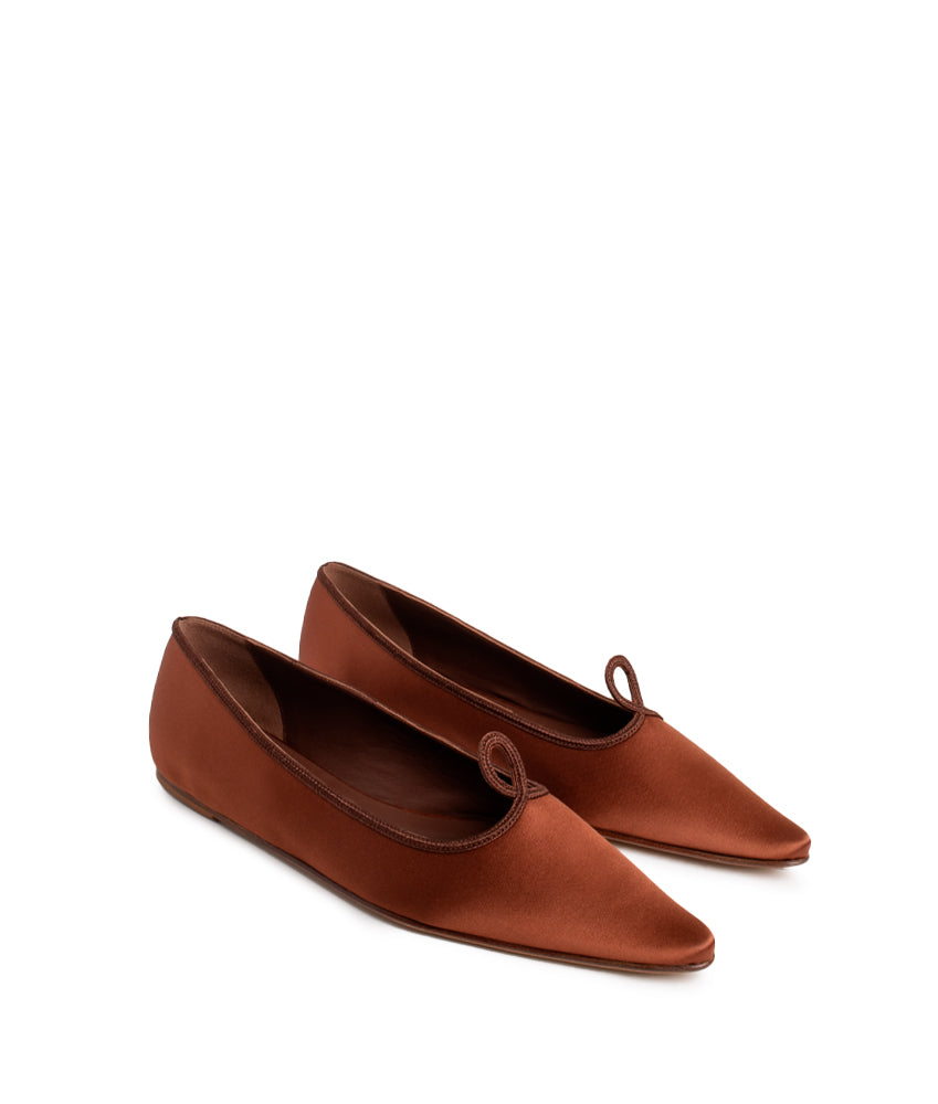 AUDREY SATIN IN RUST