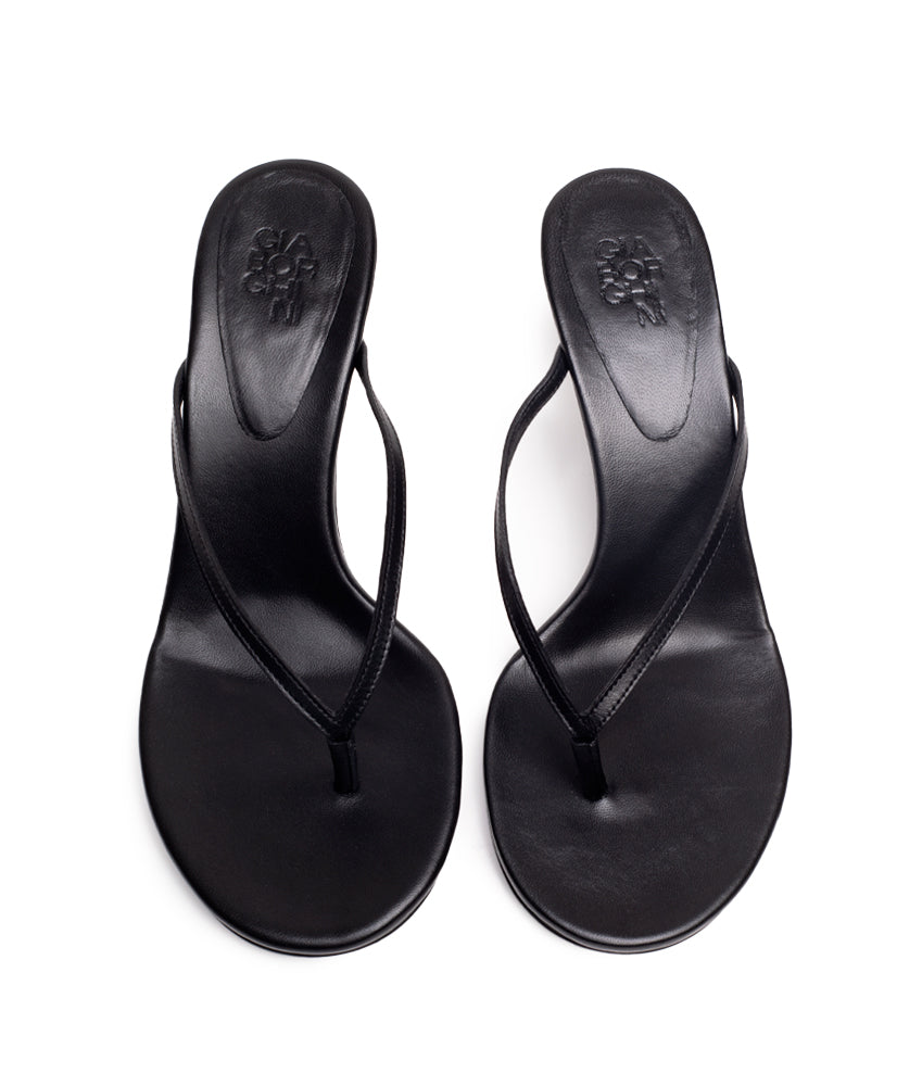 AURORINA CALF LEATHER IN BLACK