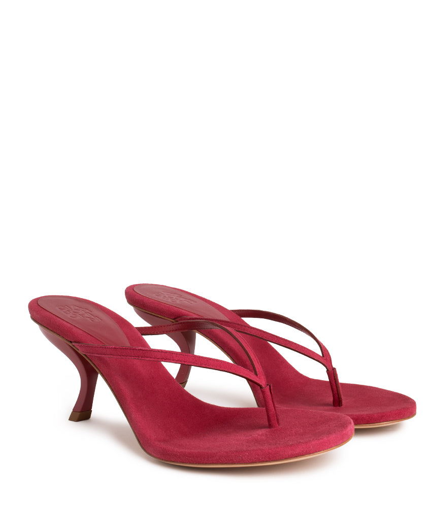 AURORINA SUEDE LEATHER IN CHERRY