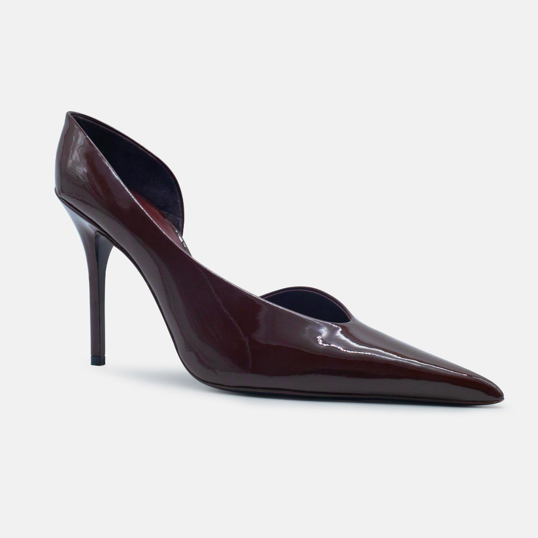 BARBARA PATENT LEATHER IN BURGUNDY
