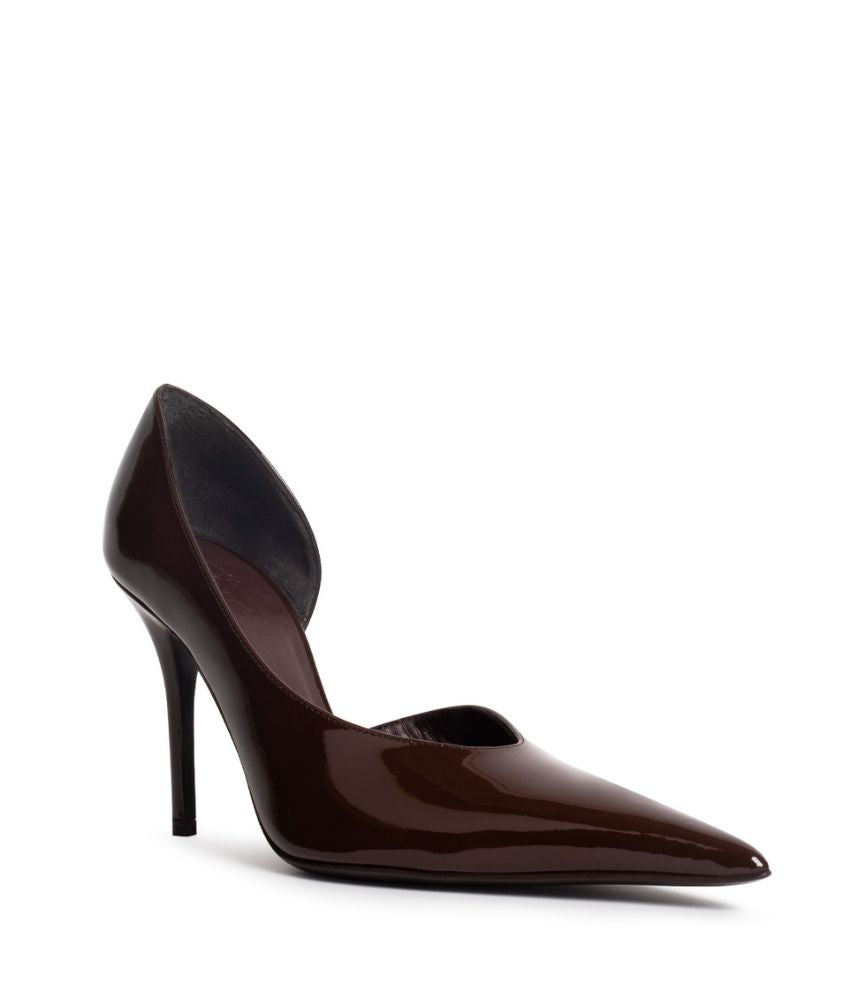 BARBARA PATENT LEATHER IN CHOCOLATE