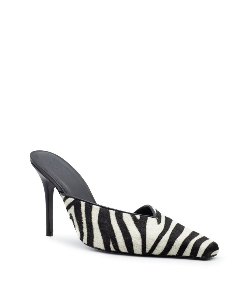 BOSS MULE PONY LEATHER IN ZEBRA