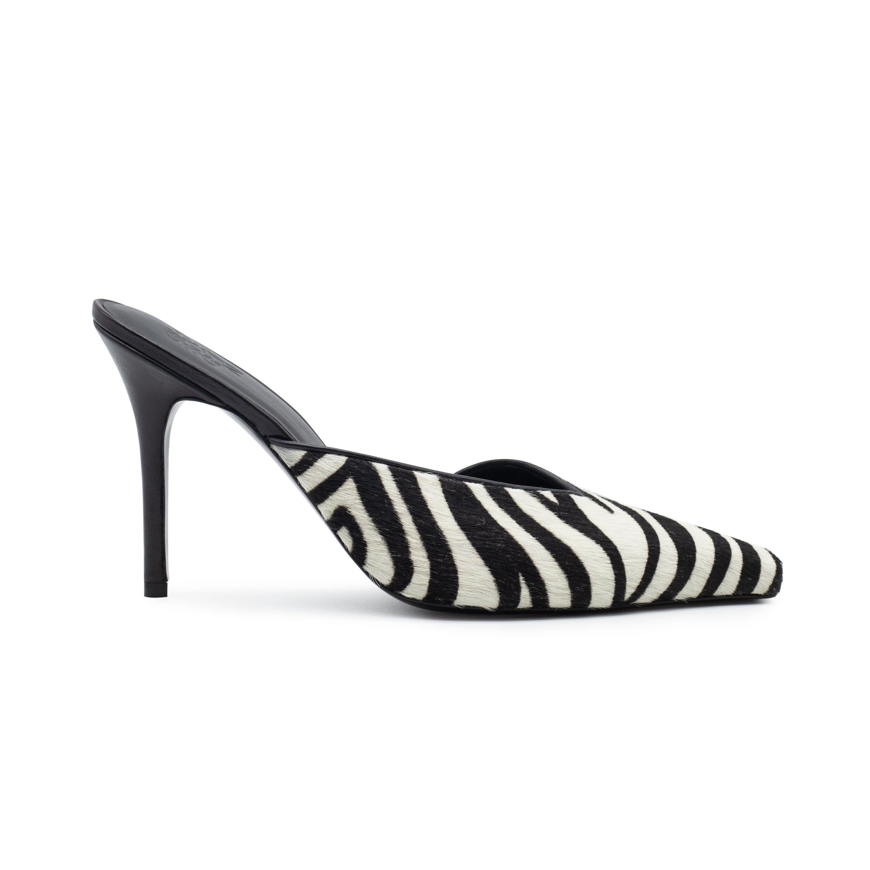BOSS MULE PONY LEATHER IN ZEBRA