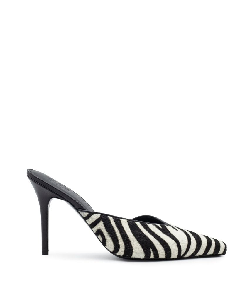 BOSS MULE PONY LEATHER IN ZEBRA