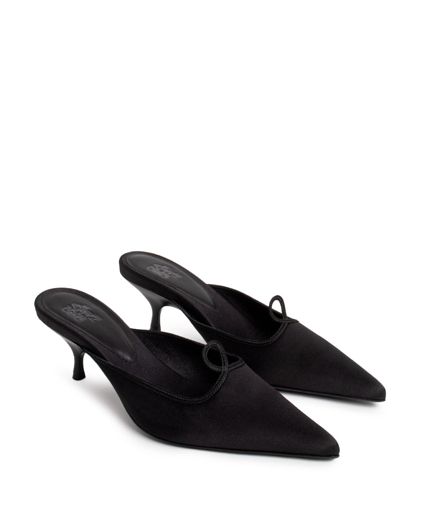 ELIZA SATIN IN BLACK