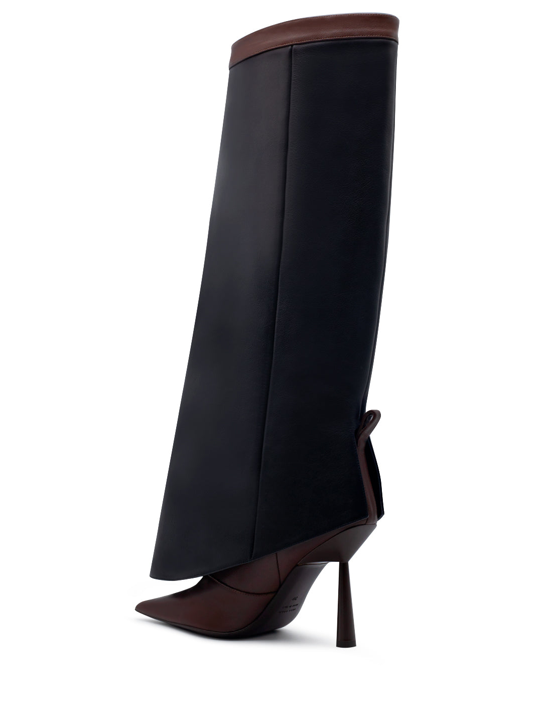 FLORENCE CALF LEATHER IN BLACK / BROWN