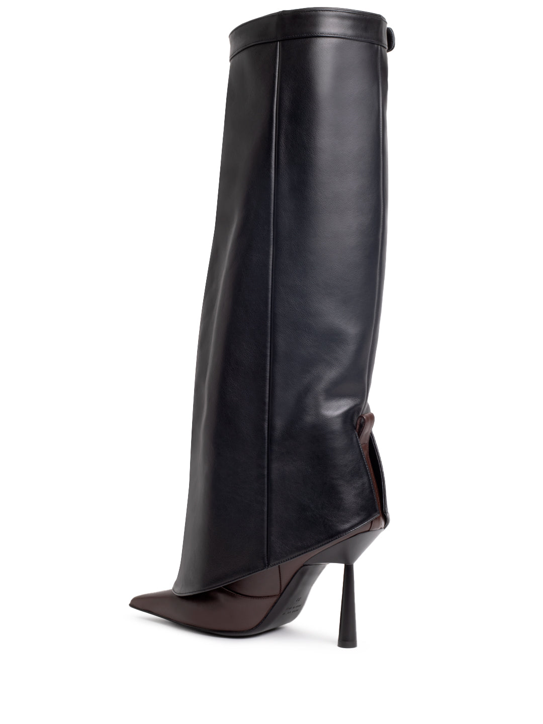 FLORENCE CALF LEATHER IN BLACK / BROWN