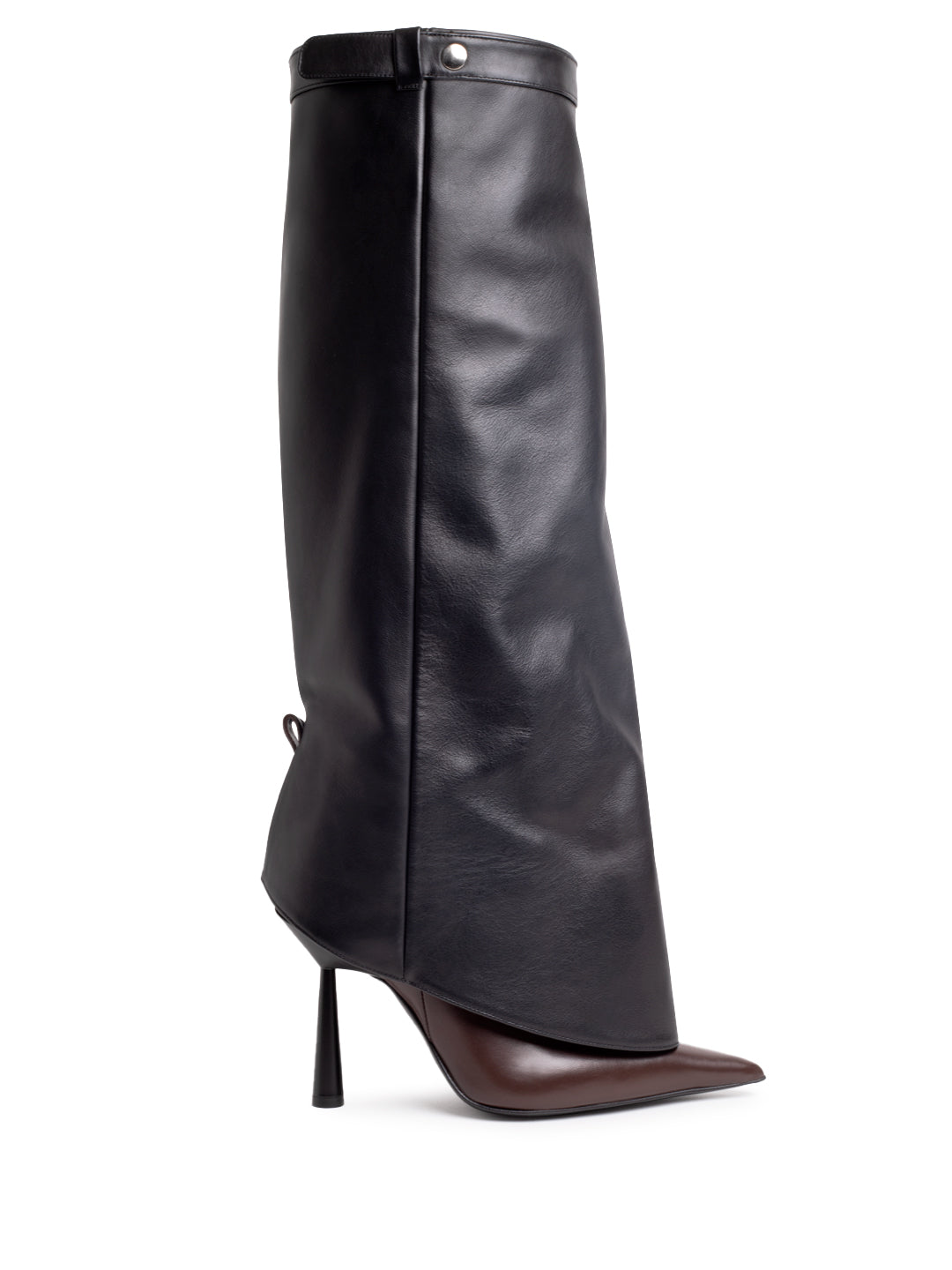 FLORENCE CALF LEATHER IN BLACK / BROWN