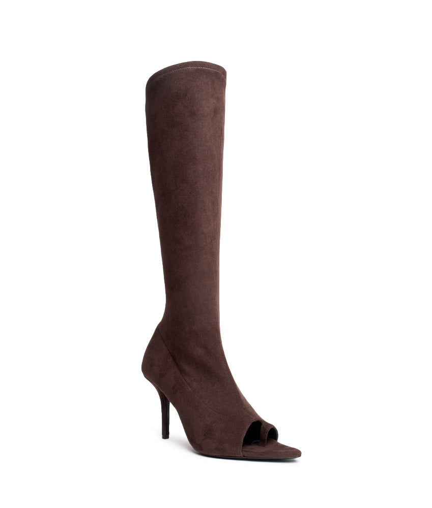 FREYA BOOT SUEDE LEATHER STRETCH IN TIRAMISU'