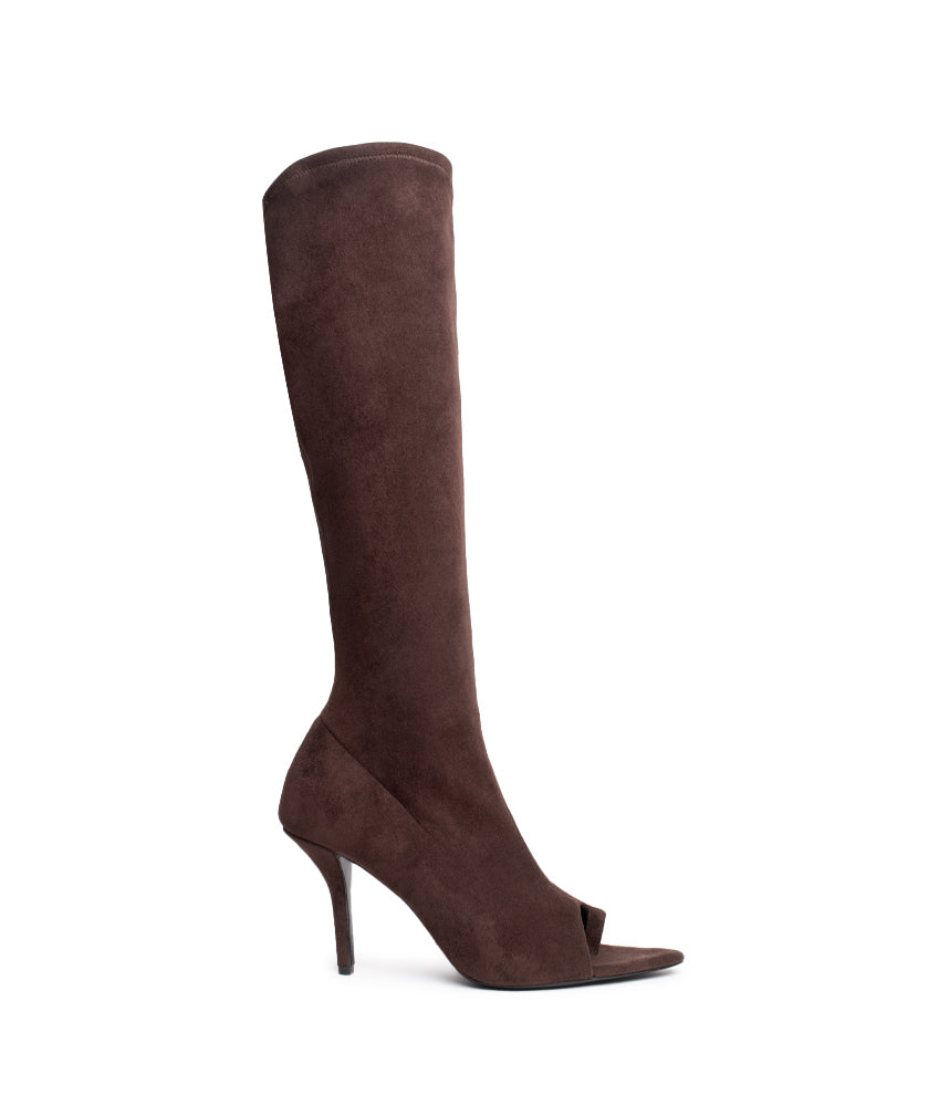 FREYA BOOT SUEDE LEATHER STRETCH IN TIRAMISU'