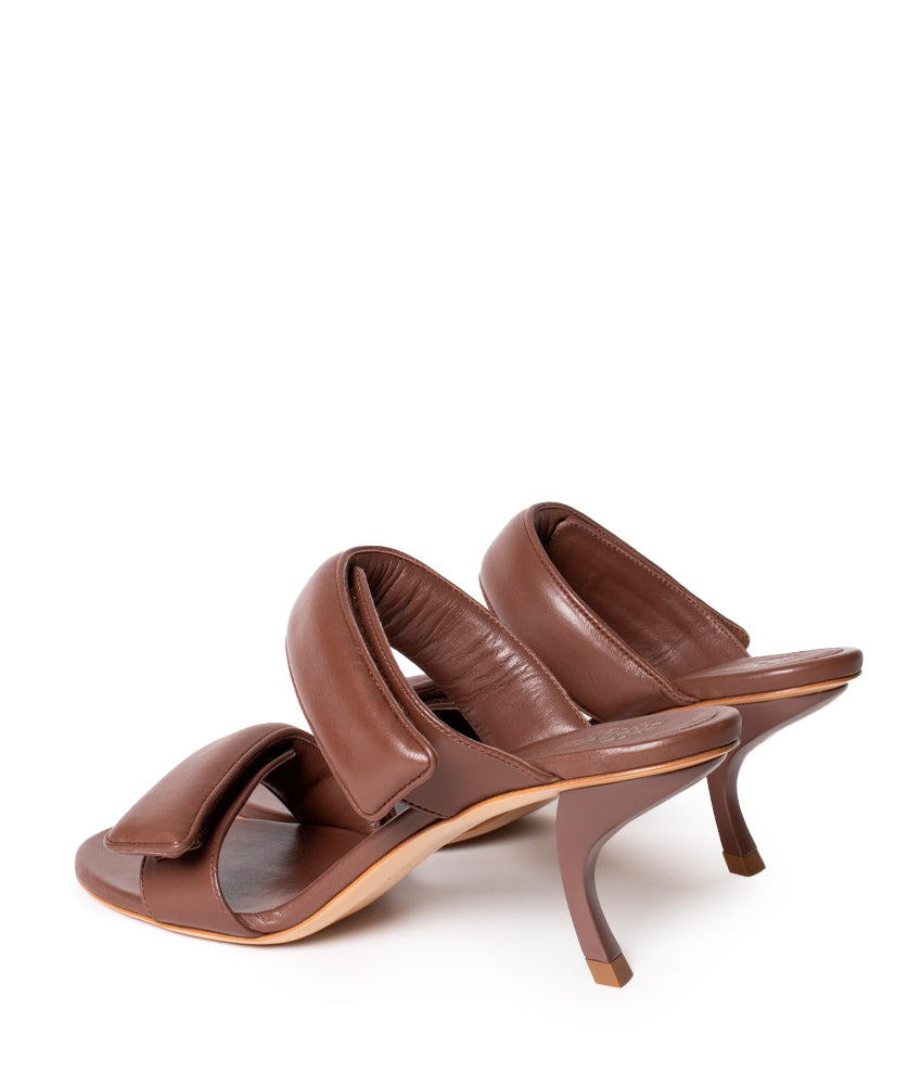 FUMIKO NAPPA LEATHER IN TIRAMISU'