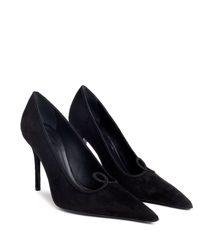 GALATEA SUEDE LEATHER IN BLACK