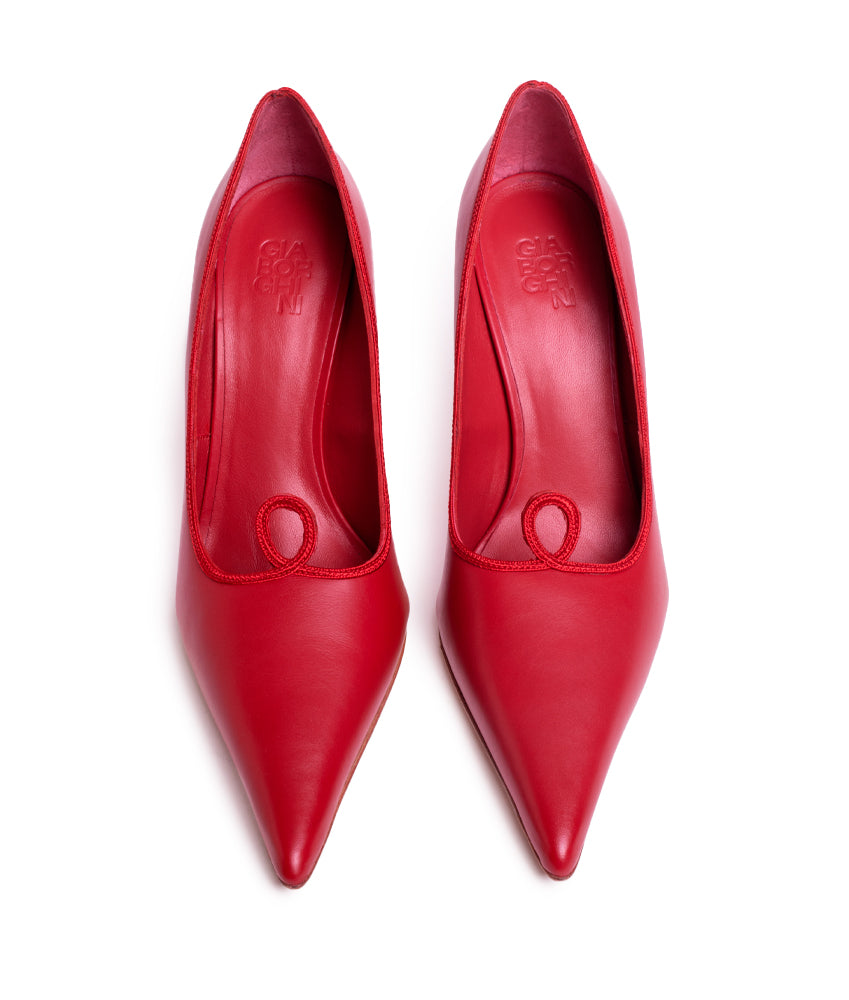 GALATEA CALF LEATHER IN CHERRY