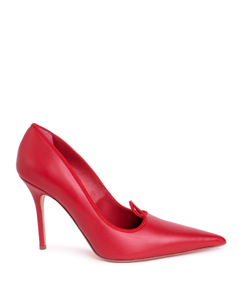 GALATEA CALF LEATHER IN CHERRY
