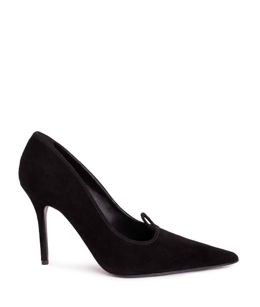 GALATEA SUEDE LEATHER IN BLACK