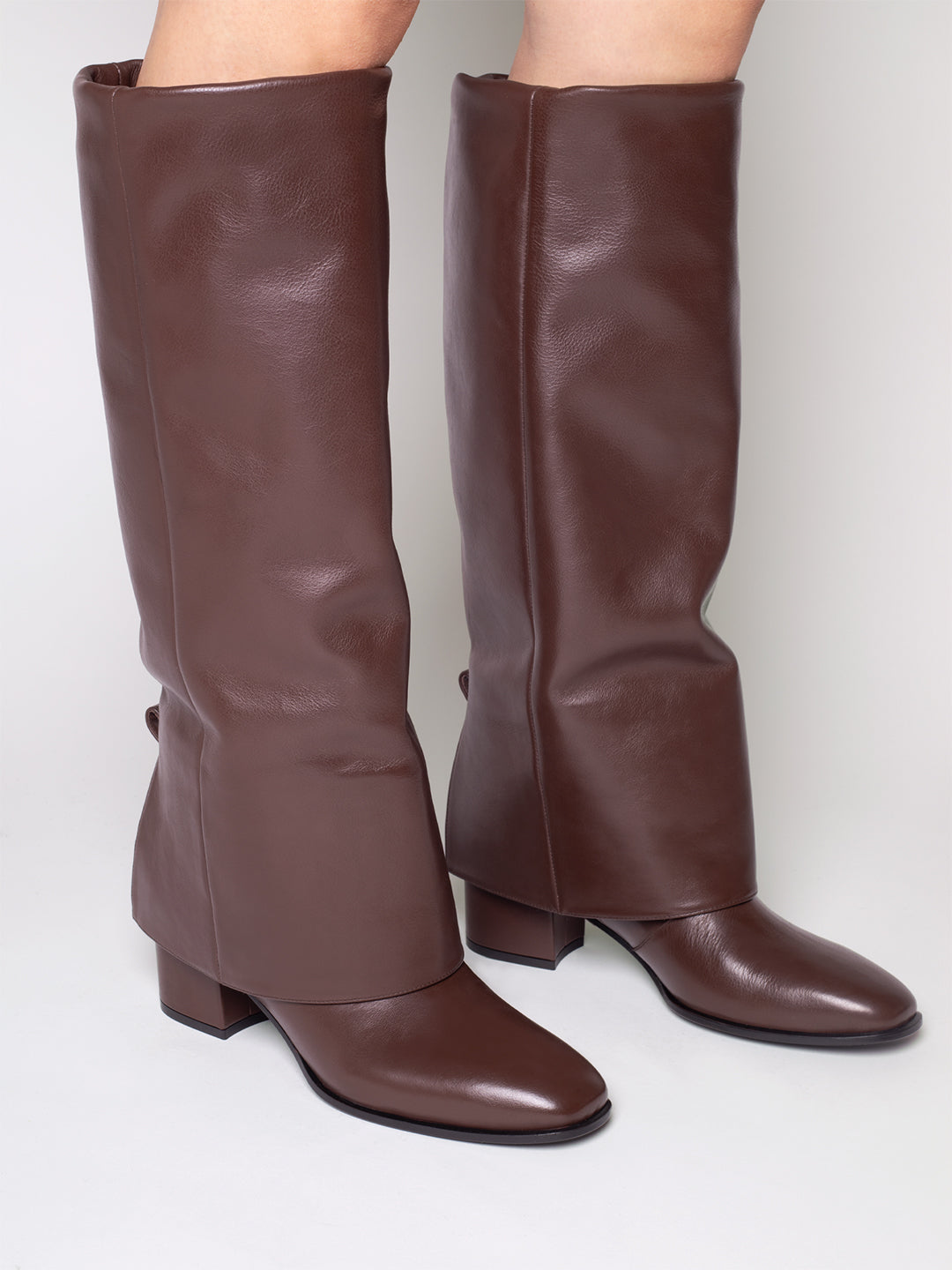 GEORGINA CALF LEATHER IN BROWN