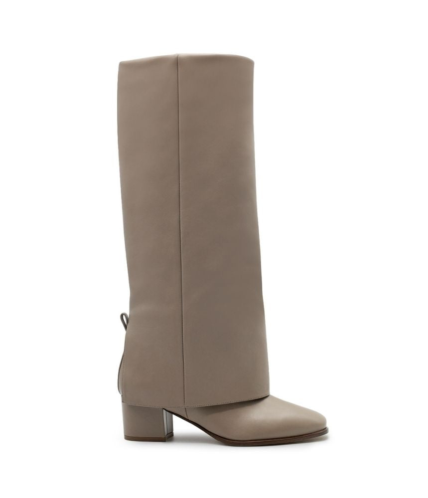 GEORGINA CALF LEATHER IN TAUPE