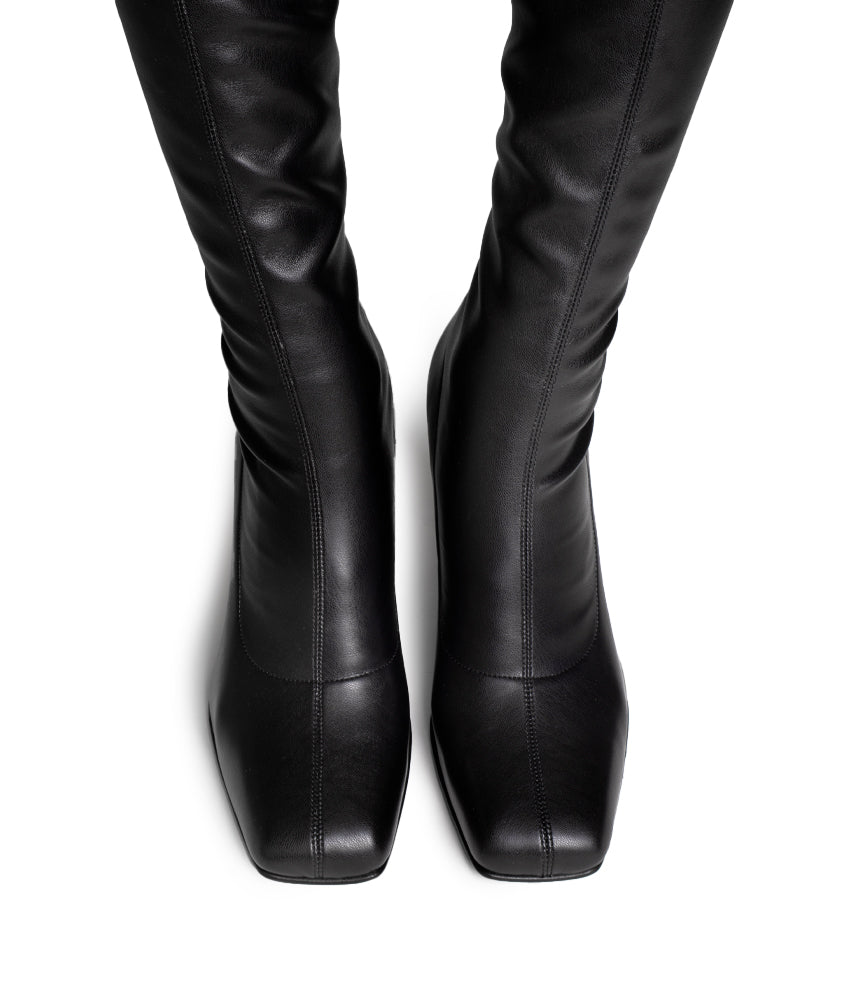 LOLITA SYNTHETIC LEATHER IN BLACK