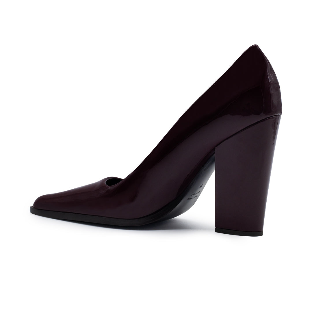LYNN PATENT LEATHER IN BURGUNDY
