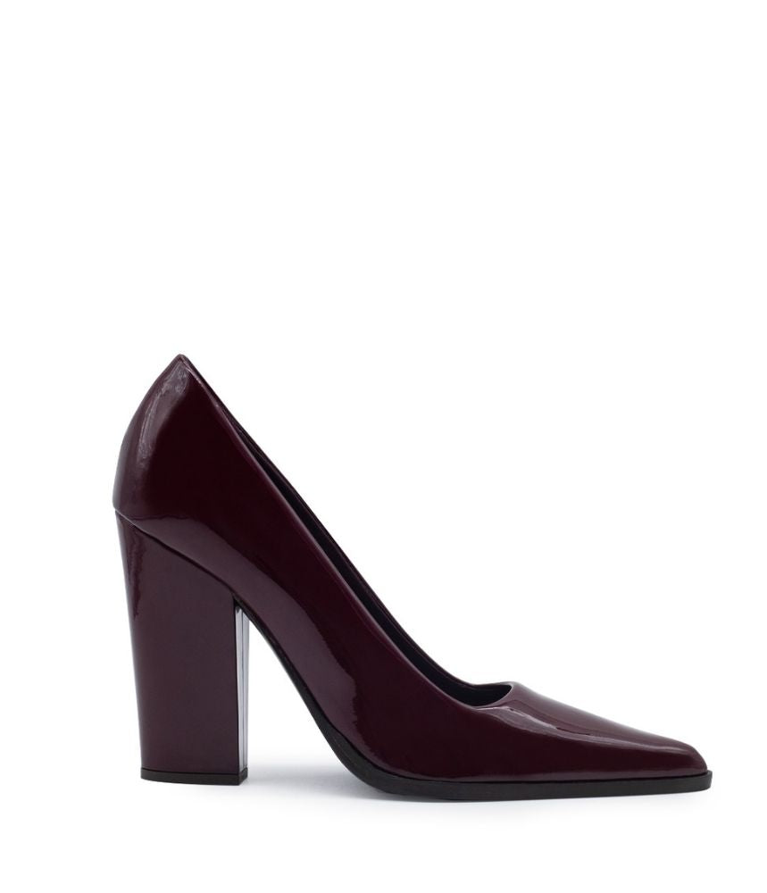 LYNN PATENT LEATHER IN BURGUNDY