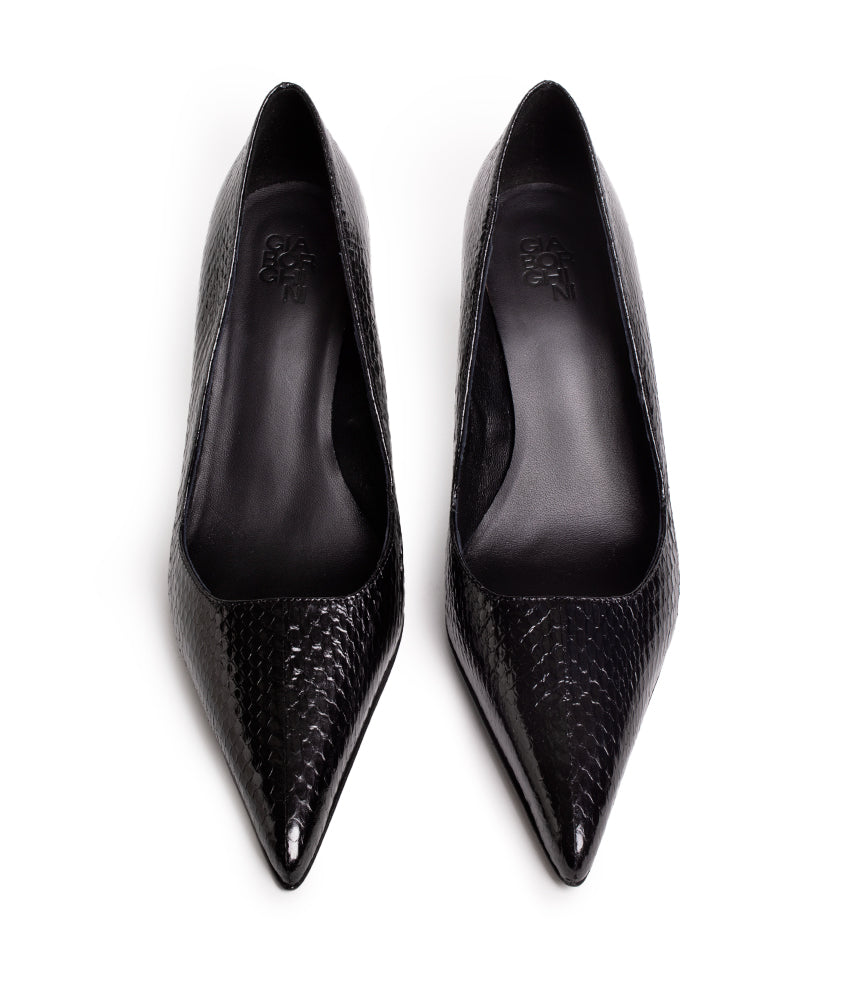 MONSERRAT ELAPHE LEATHER IN BLACK