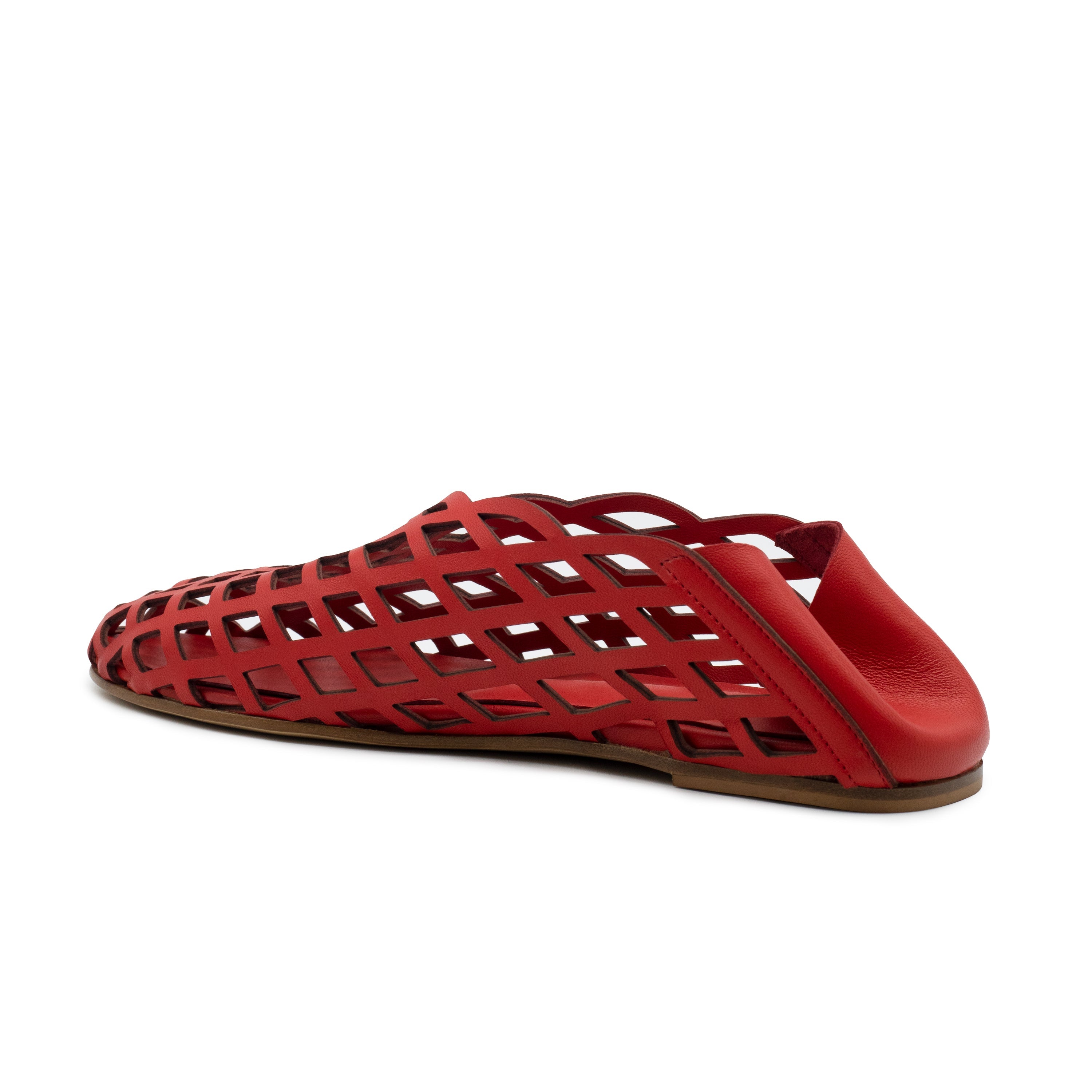 PEEK-A-BOO BALLERINA NAPPA RED