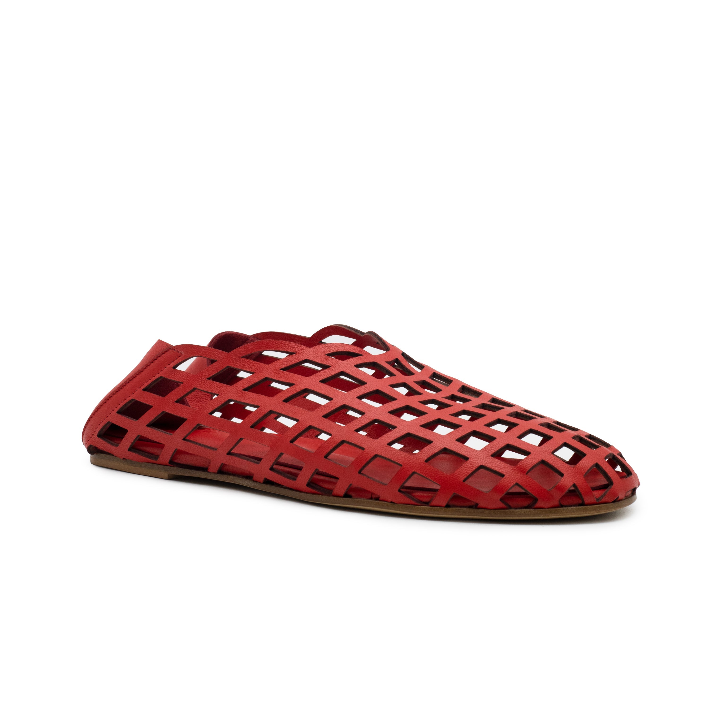 PEEK-A-BOO BALLERINA NAPPA RED