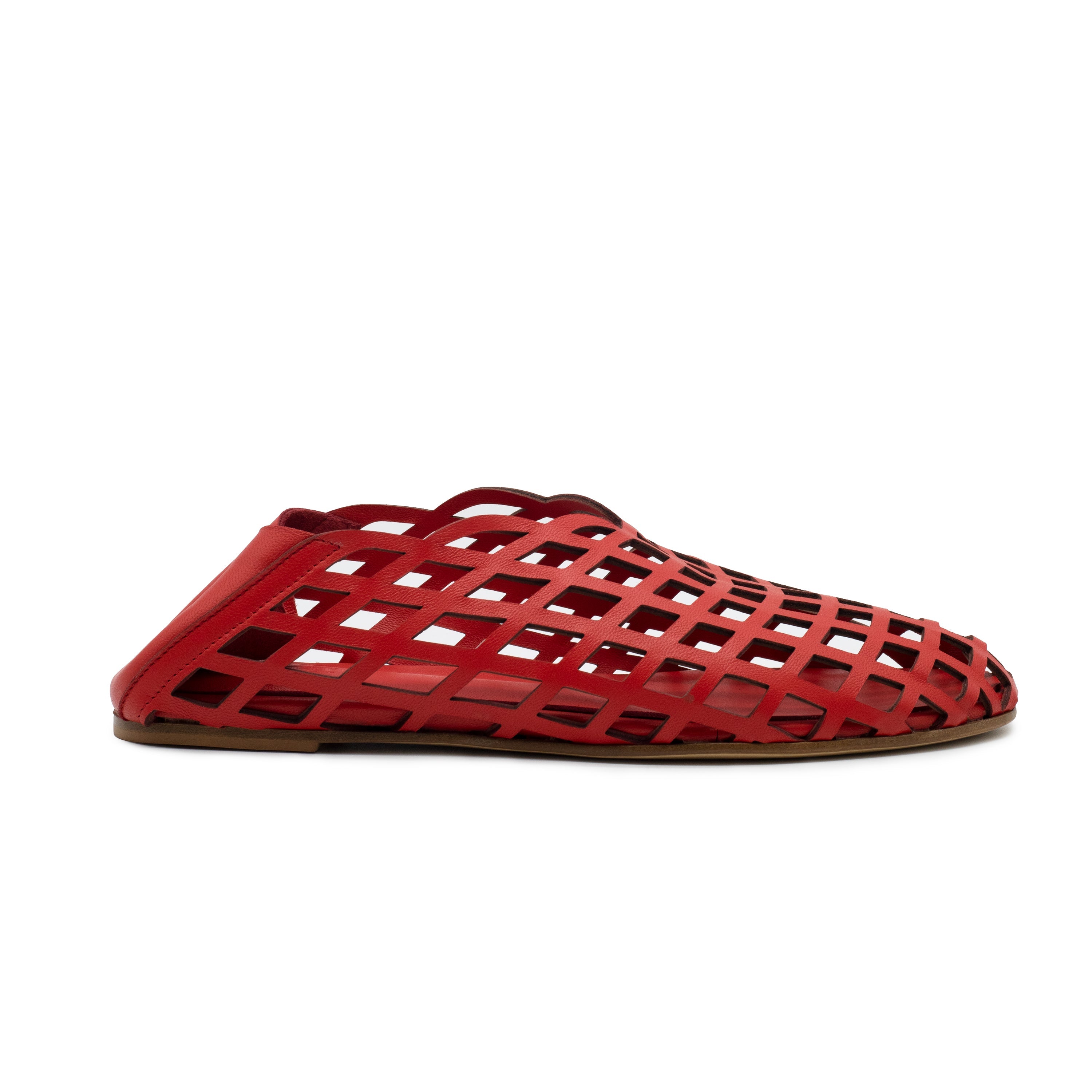 PEEK-A-BOO BALLERINA NAPPA RED