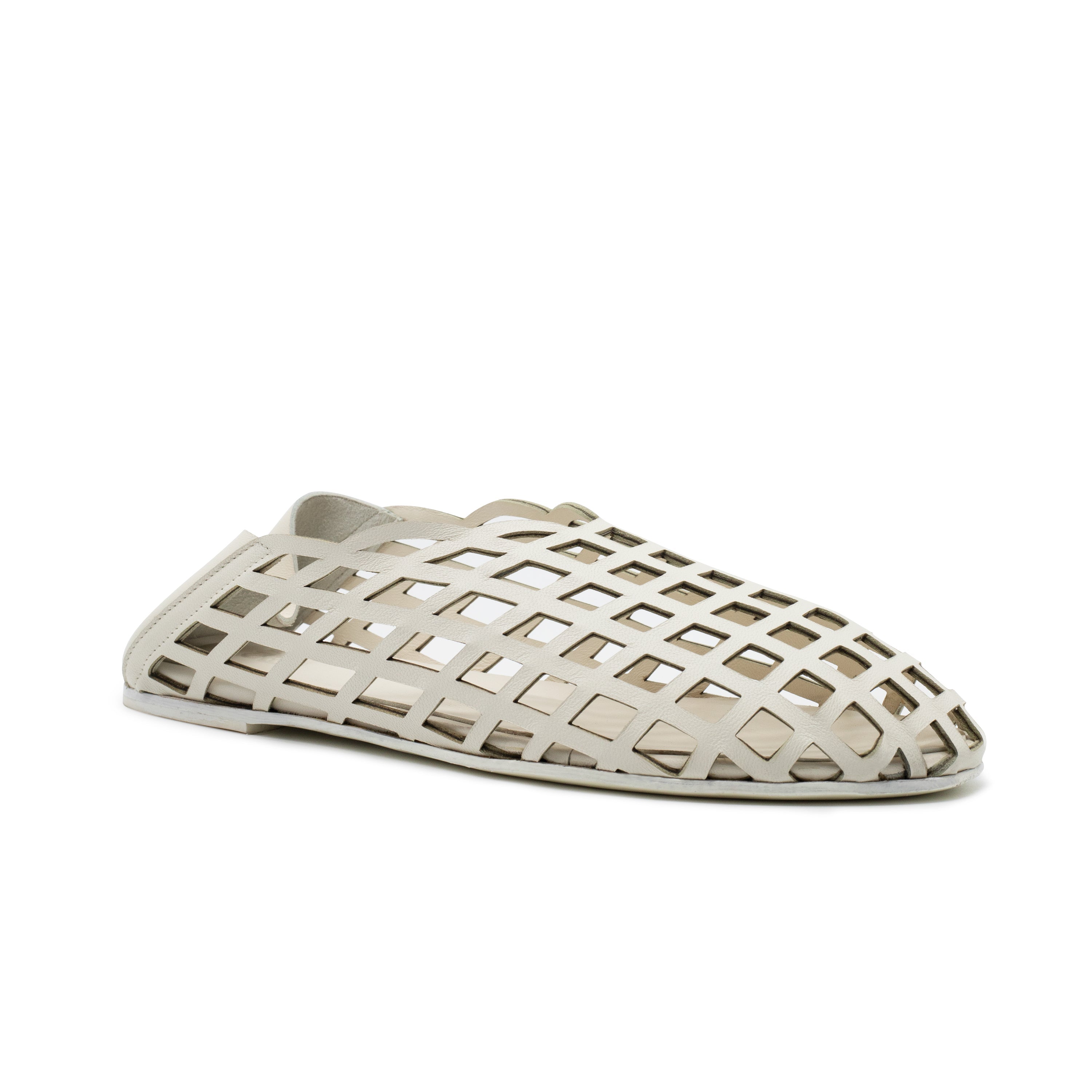 PEEK-A-BOO BALLERINA NAPPA OFF WHITE