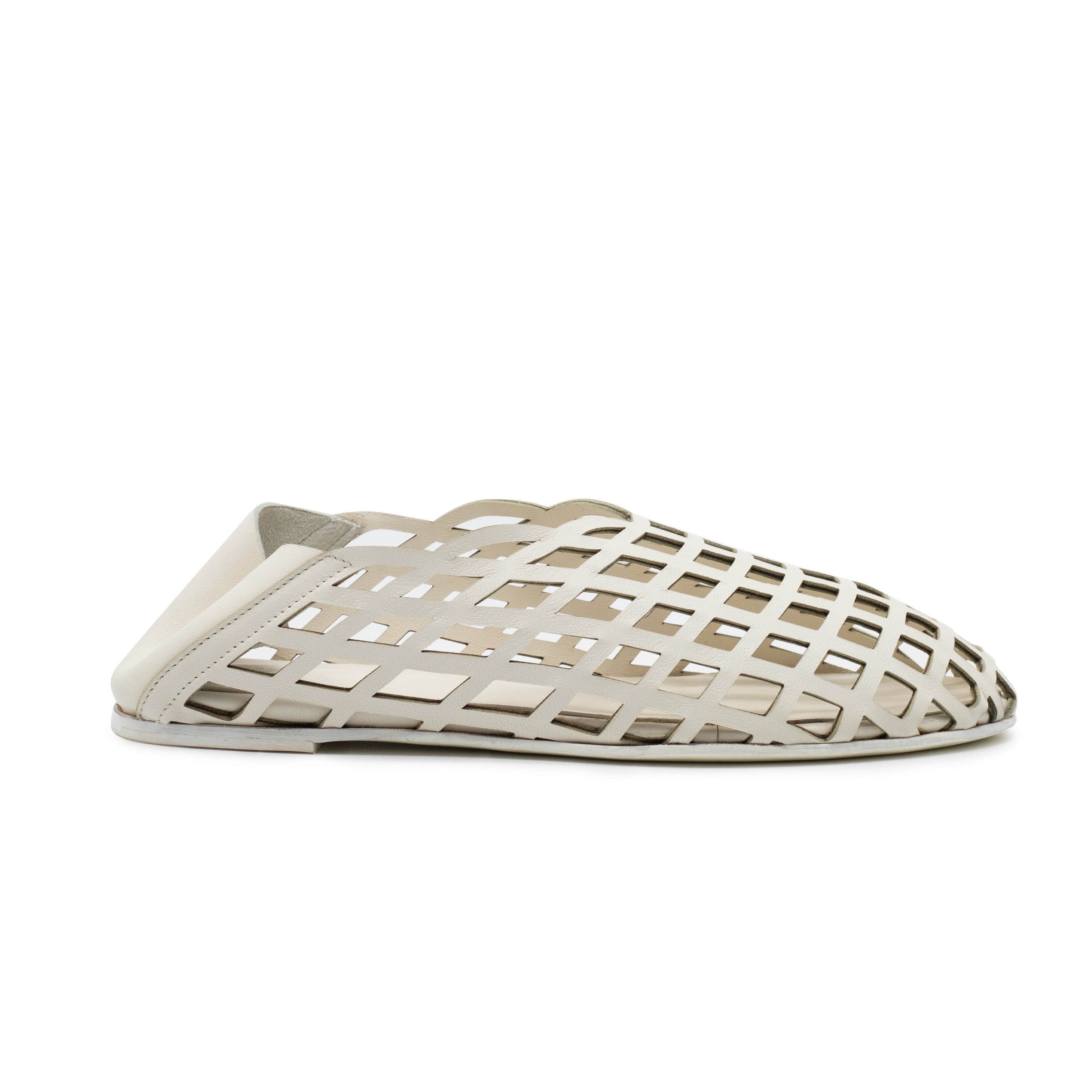 PEEK-A-BOO BALLERINA NAPPA OFF WHITE