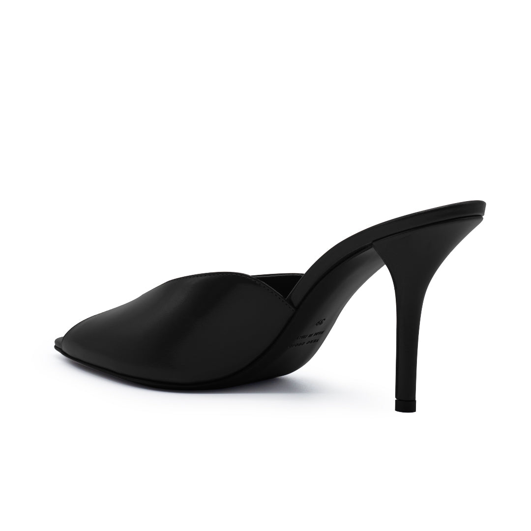 ROMI SHINY CALF LEATHER BLACK