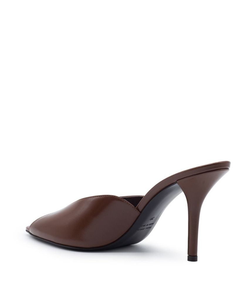 ROMI SHINY CALF LEATHER IN BROWN