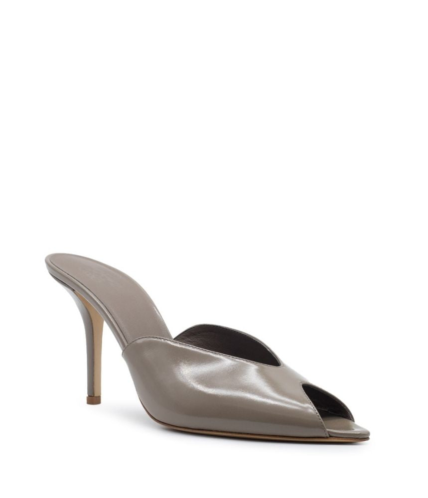 ROMI SHINY CALF LEATHER IN TAUPE