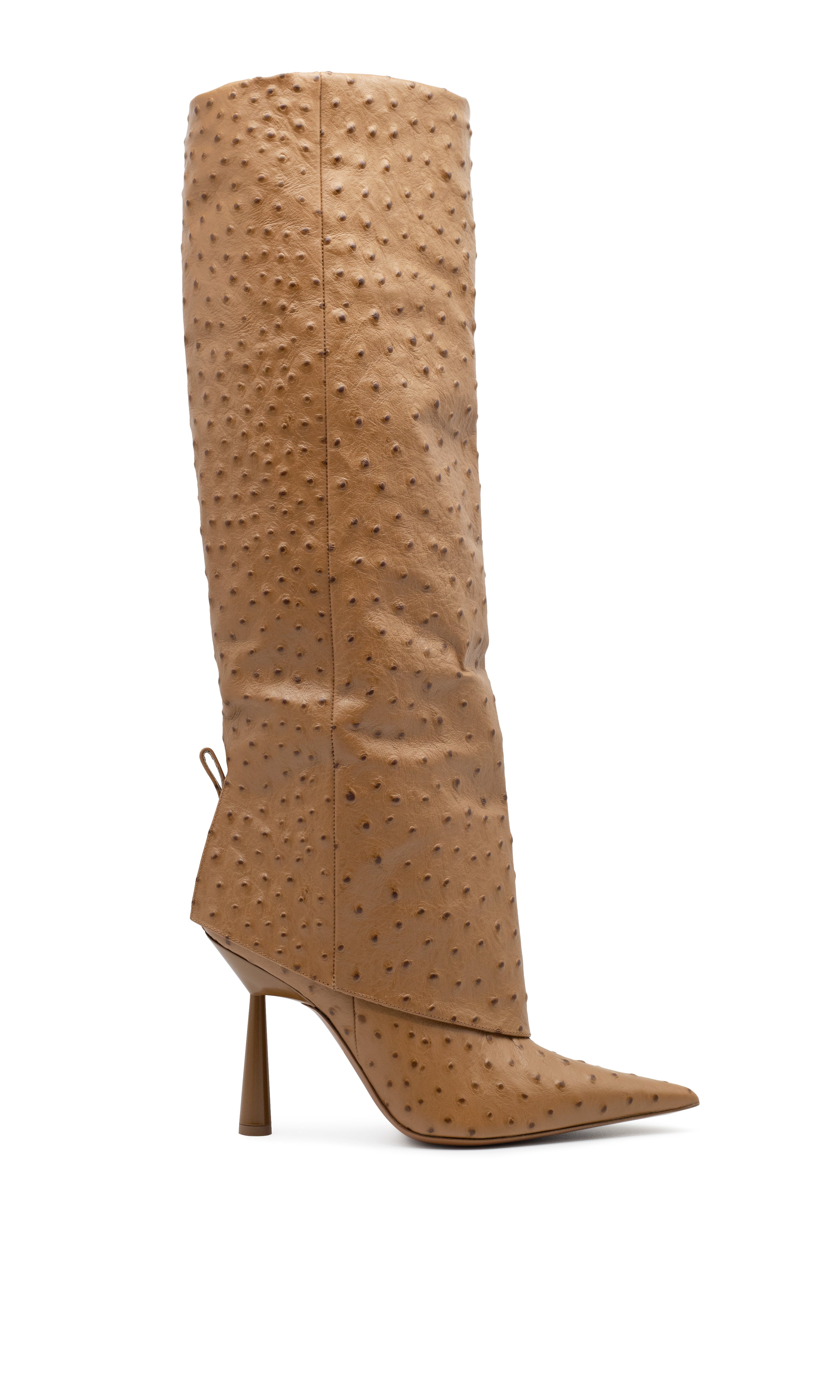 RO31 OSTRICH CALF LEATHER TOBACCO