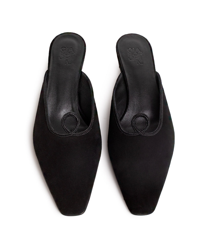 RUTH SUEDE LEATHER IN BLACK