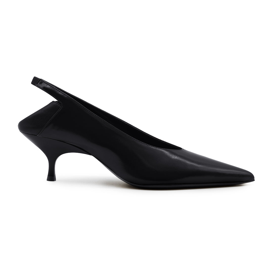 SLOANE SHINY CALF LEATHER IN BLACK