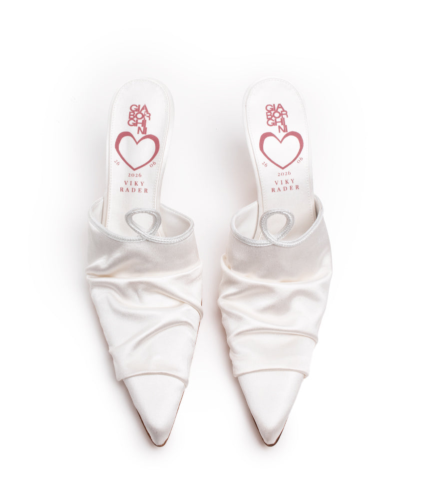 VICTORIA SATIN IN WHITE