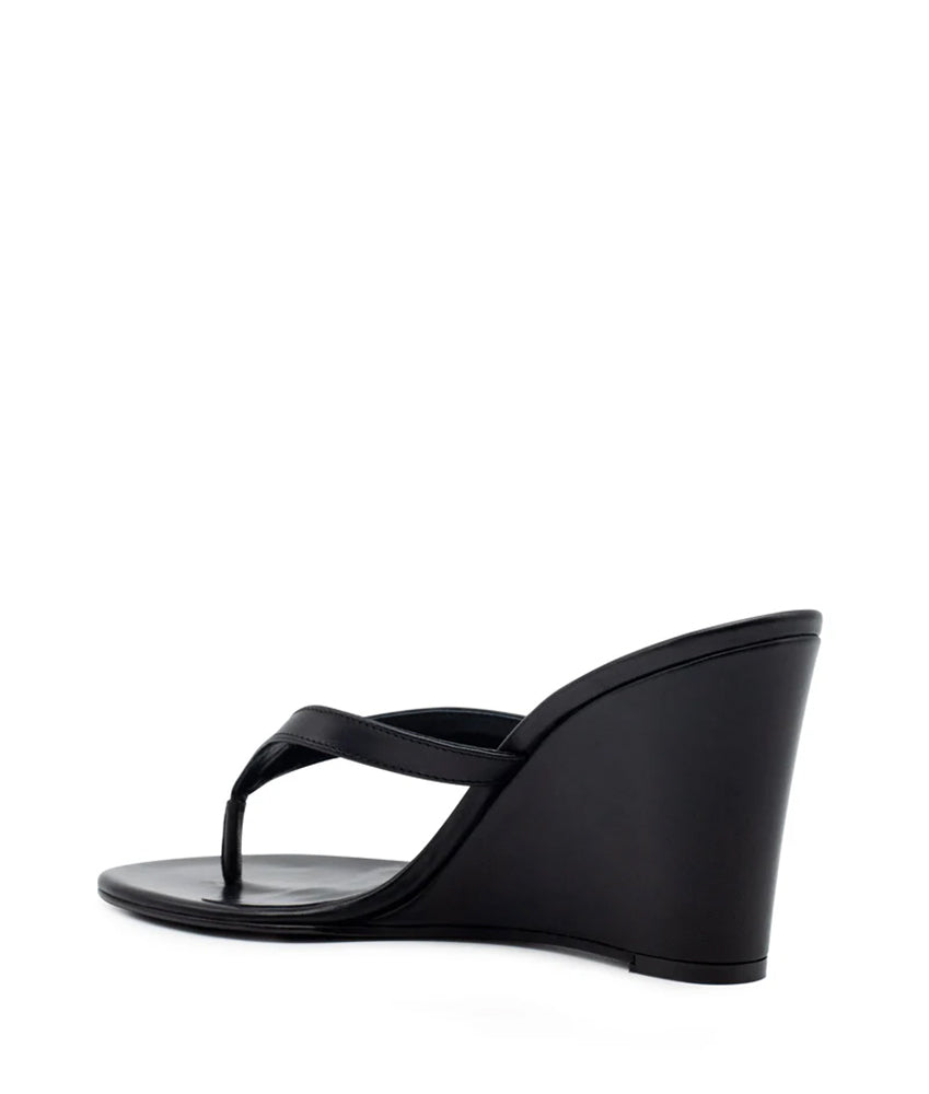 THE WEDGE LEATHER IN BLACK