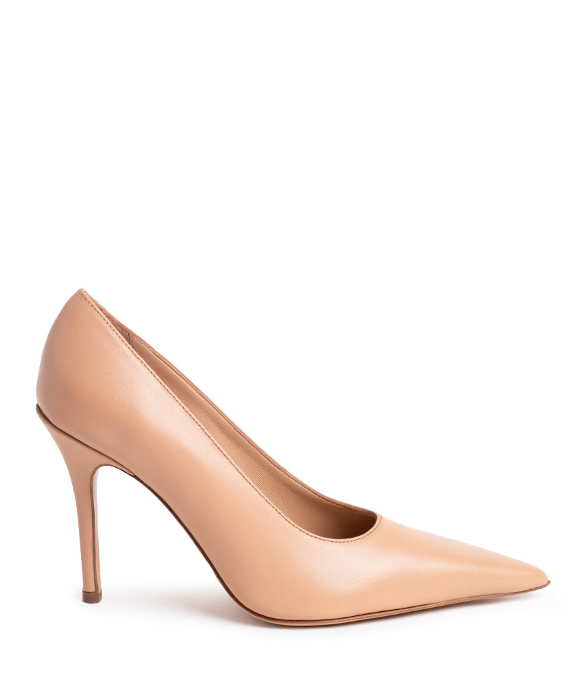 AMELIA CALF LEATHER IN BISQUE