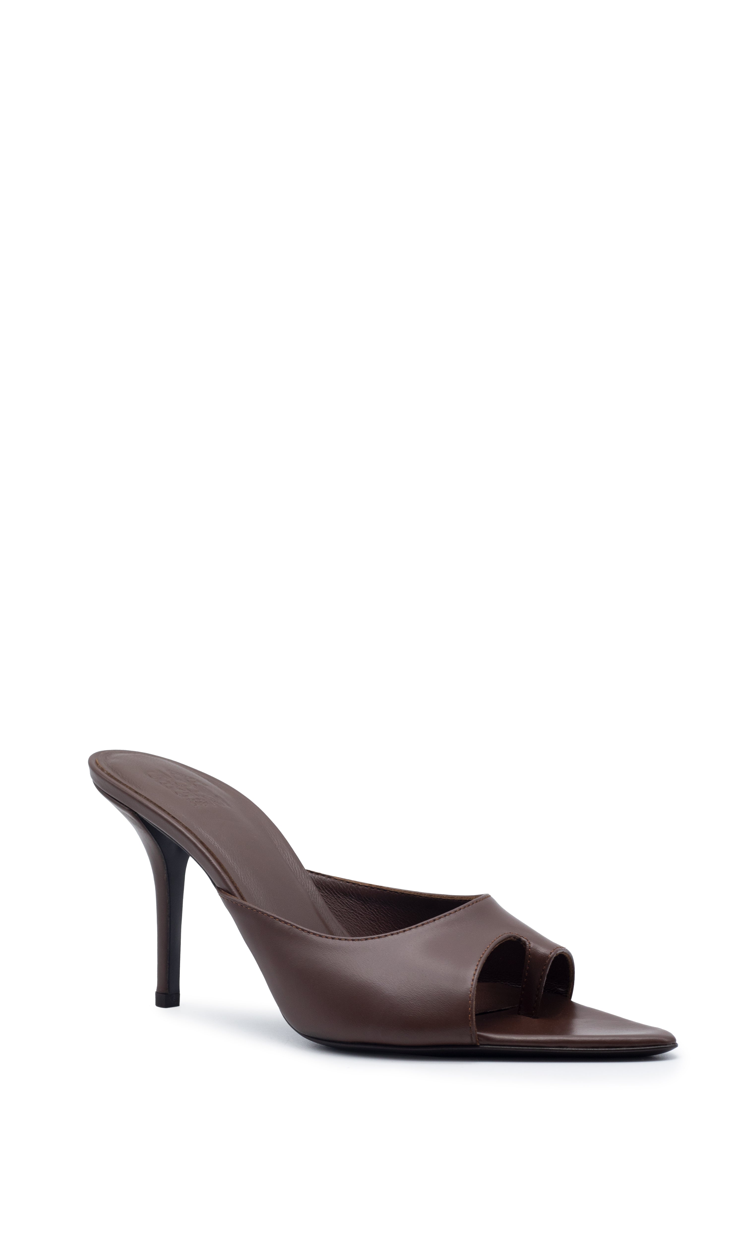 $790 Gia Borghini x RHW Womens Black Rosie 14 Mule Heel Shoe