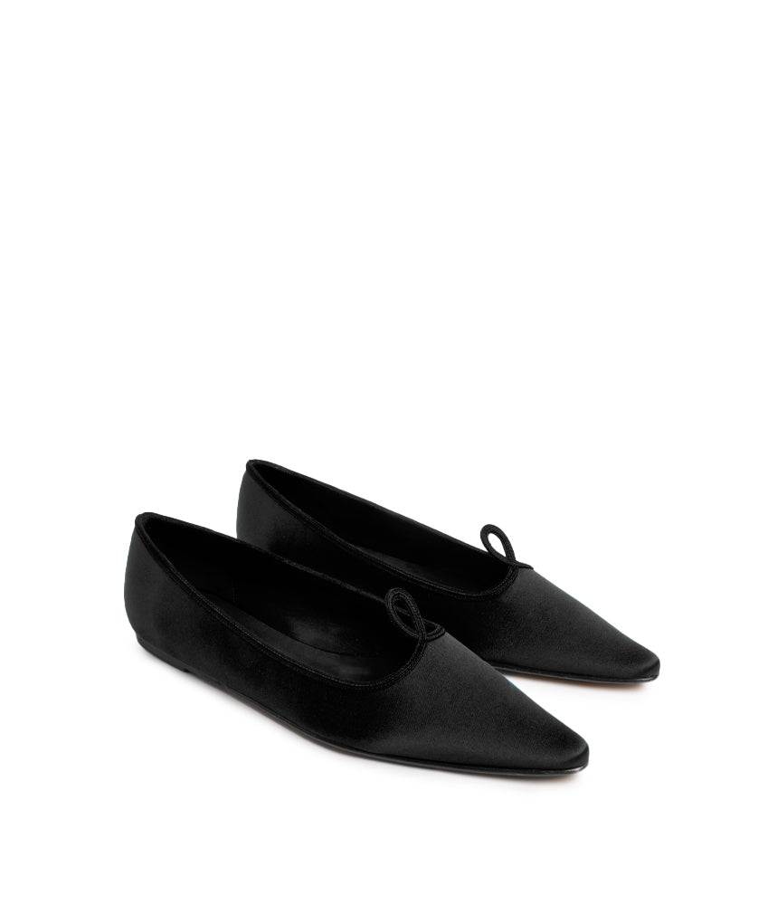 AUDREY SATIN IN BLACK