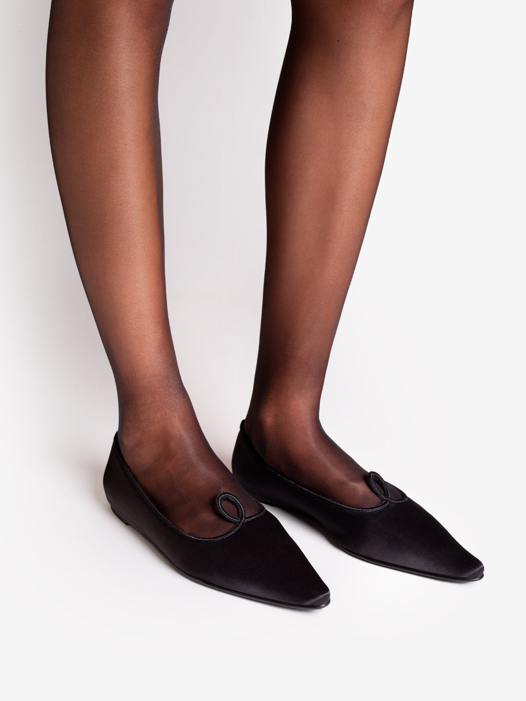 AUDREY SATIN IN BLACK