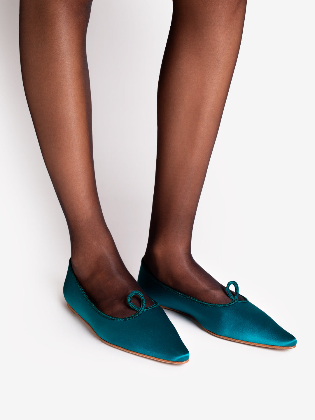 AUDREY SATIN IN TEAL