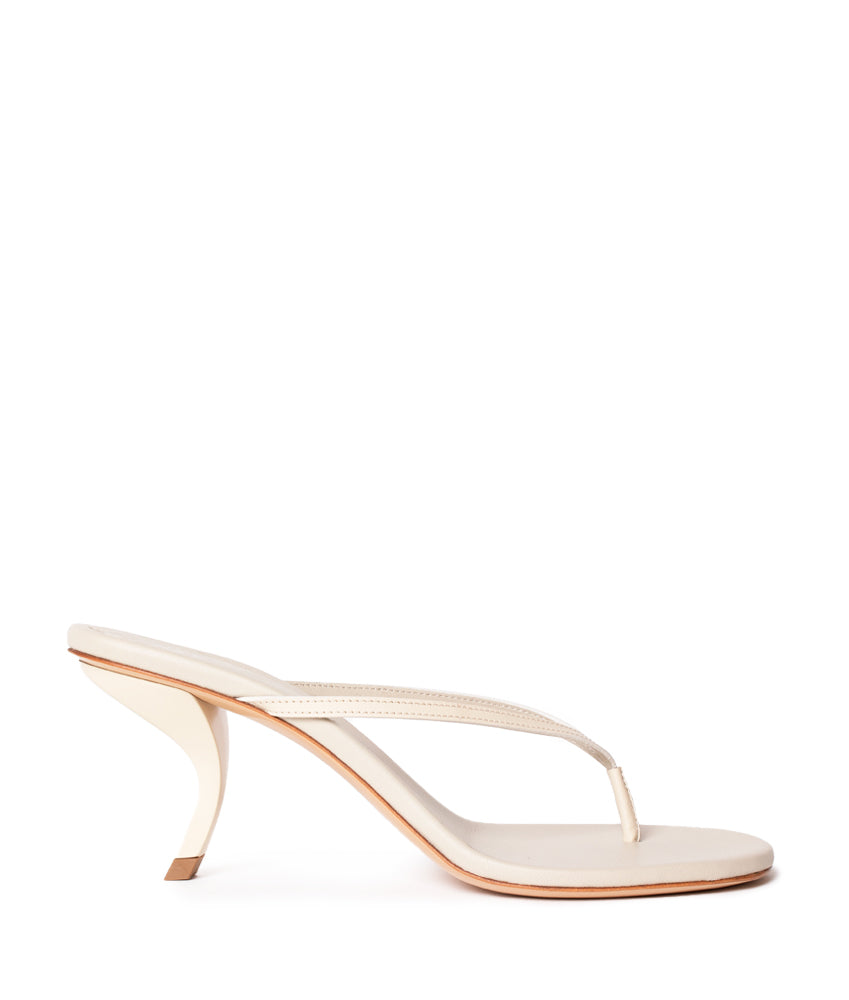 AURORINA CALF LEATHER IN IVORY