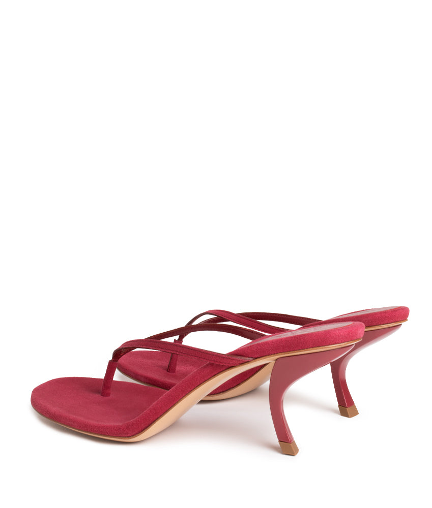 AURORINA SUEDE LEATHER IN CHERRY
