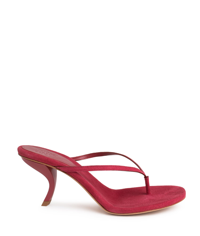 AURORINA SUEDE LEATHER IN CHERRY