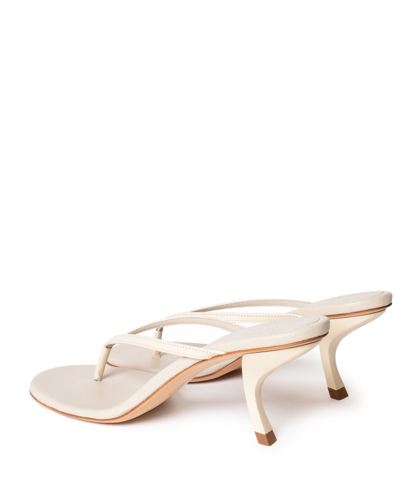 AURORINA CALF LEATHER IN IVORY