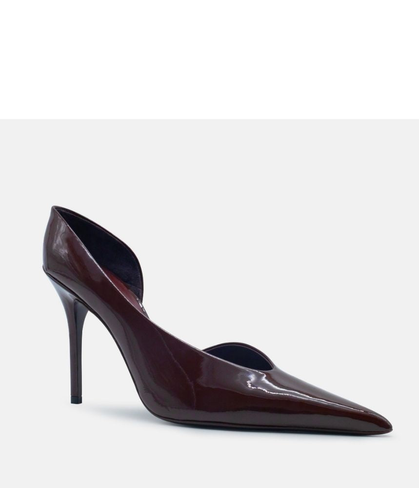 BARBARA PATENT LEATHER IN BURGUNDY