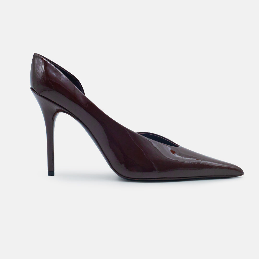 BARBARA PATENT LEATHER IN BURGUNDY - 36